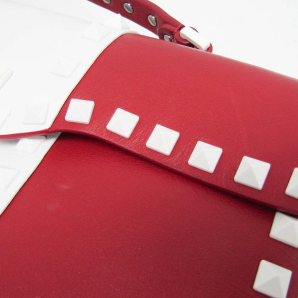 VALENTINO GARAVANI Red Leather Shoulder Bag - Picture 6 of 16